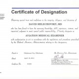 FAA designation leteckého lékaře